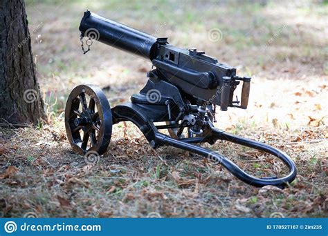 World War I Maxim Gun First Recoil Operated Machine Gun