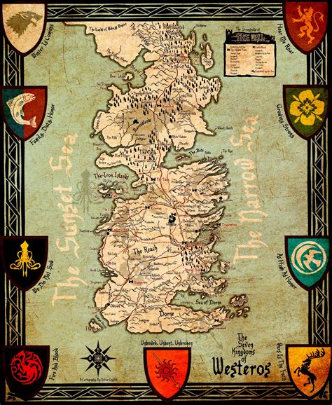 PaulyHart Game Of Thrones Map Ice And Fire