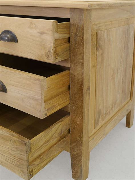 Tv Schrank Sideboard Kommode Teakholz Massiv Unbehandelt 4359 Möbel