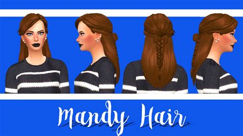 Enrique Mandy Hair Sims Sims 4 Sims 4 Cc