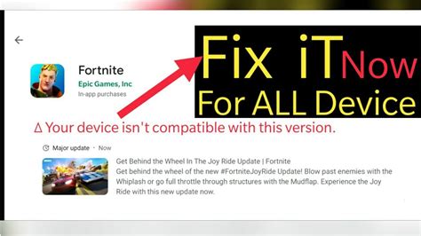If you see the issue you're experiencing here you'll need to wait for us to release a patch to fix it. HOW TO DOWNLOAD FORTNITE APK NOW FIX | DEVICE NOT ...