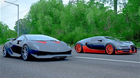 Bugatti Veyron Ss Vs Lamborghini Sesto Elemento Forza Horizon 4 Drag