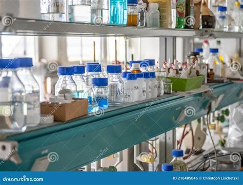 Chemistry Laboratories In Science Classroom Interior Of University