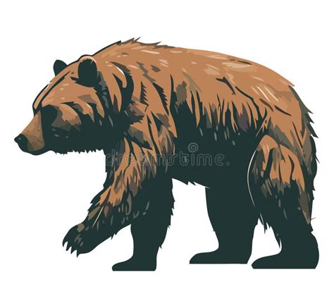 Standing Grizzly Bear Stock Illustrations 1945 Standing Grizzly Bear