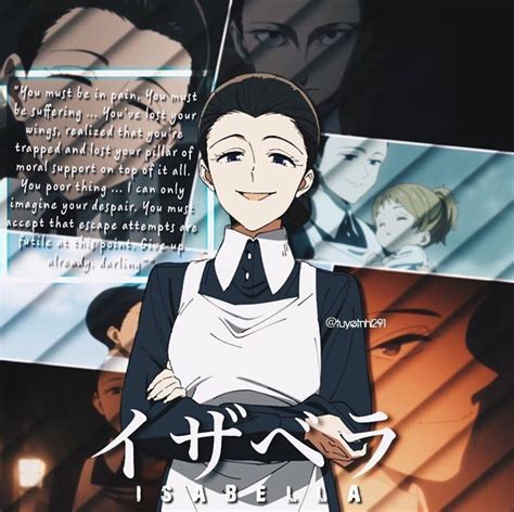 Isabella The Promised Neverland Neverland Anime Neverland Quotes