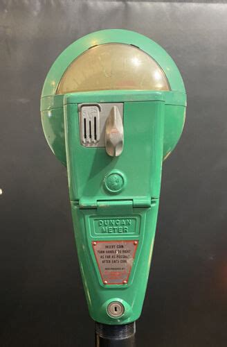 Vintage Duncan Parking Meter Working Duncan 60 Original Green Ebay