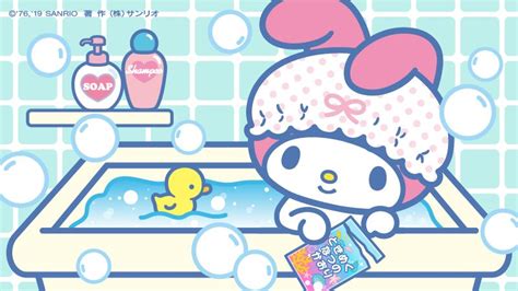 My Melody Bath Time Hello Kitty My Melody My Melody Wallpaper