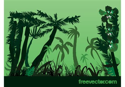 Jungle Plants Vector Download Free Vector Art Stock Graphics And Images