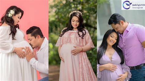 Nehara Peiris Beautiful Pregnancy Photoahoot With His Loving Husband