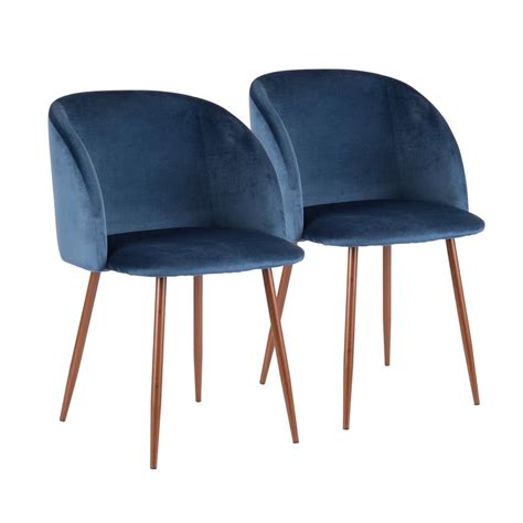 Choose from contactless same day delivery, drive up and more. Lumisource Fran Blue Velvet Dining Chair (Set of 2)-CH ...