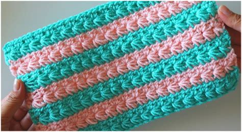 Crochet Two Color Star Stitch Blanket Ilove Crochet