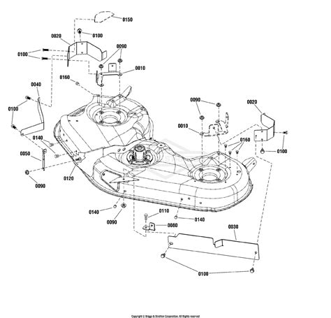 Simplicity 1696682 00 117cm Mower Deck Export Parts Diagram For 46