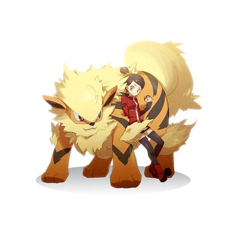 Ace Trainer With Arcanine By Juniorred On Deviantart