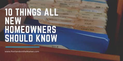 10 Things All New Homeowners Should Know