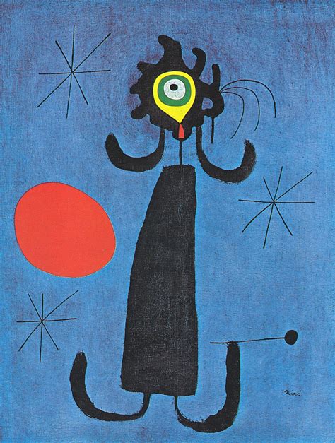 J Mirò Woman Behind The Sun Joan Miró April 20 1893 December 25