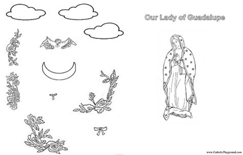 Our Lady Of Guadalupe Activity Sheet Catholic Playground