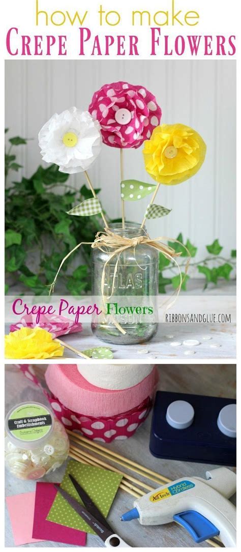 Diy Crafts How To Make Crepe Paper Flowers Diy Paper