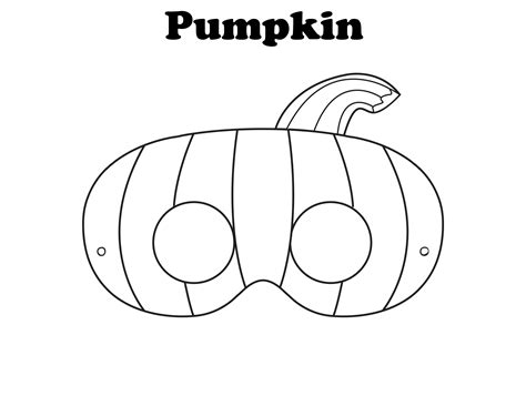 Free Printable Pumpkin Mask Craftdiaries Halloween Mask Craft