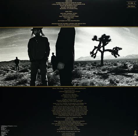 U2 The Joshua Tree Bertelsmann Vinyl Collection