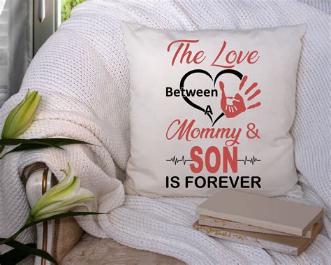 The Love Between A Mommy And Son Is Forever Cute Cut File Etsy