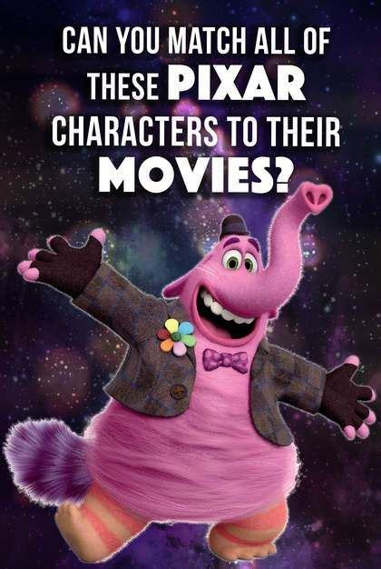 Quiz Can You Match All Of These Pixar Characters To Their Movies Pixar Characters Disney