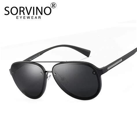 sorvino retro oversized pilot sunglasses men polarized shades 2020 brand designer flat top 90s