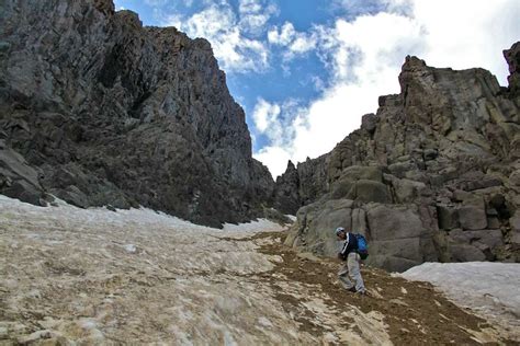 Crossing The Snow Gully Photos Diagrams And Topos Summitpost