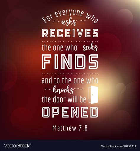 Bible Quote From Matthew Royalty Free Vector Image