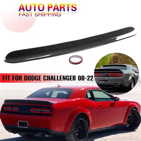 Carbon Fiber Rear Window Roof Spoiler For 2008 2023 Dodge Challenger