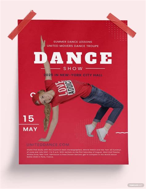 Dance Poster Template In Illustrator Psd Pages Download