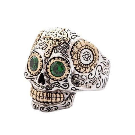 Sterling Silver Sugar Skull Rings