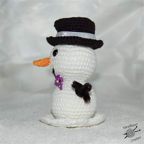 Crochet Pattern Snowman And Top Hat Amigurumi Etsy