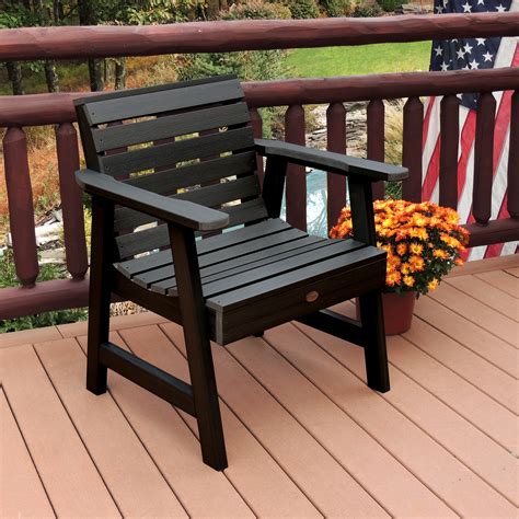 Highwood Weatherly Commercial Grade Synthetic Wood Garden Chair ...