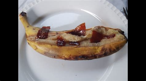 Bbq Banana With Rum And Espresso Caramel Youtube