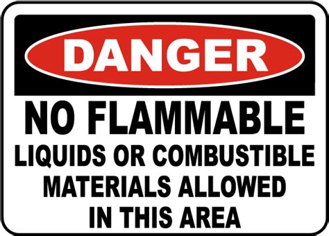 No Flammable Liquids Sign J By Safetysign Com