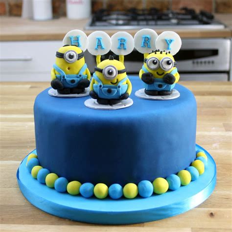 Fondant Minions Cake Design Minions Movie Games Theme Birthday Cake
