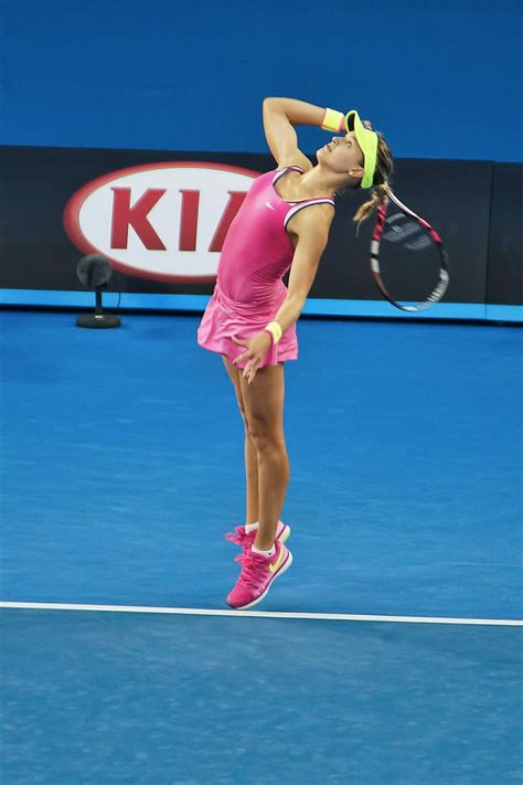 Eugenie Bouchard At 2nd Round Match Of Australian Open Hawtcelebs