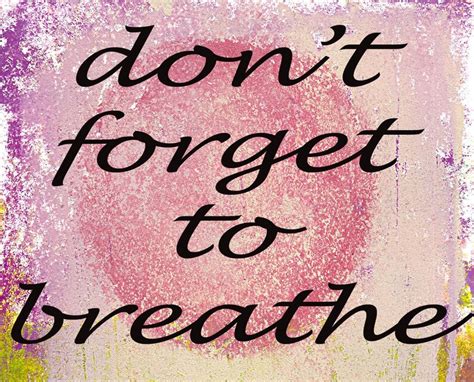 Don T Forget To Breathe Art Postcard Etsy