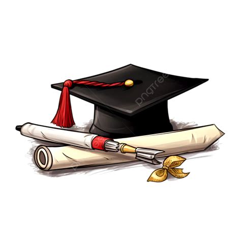 Bachelor Hat Graduation Certificate Graduation Season Illustration