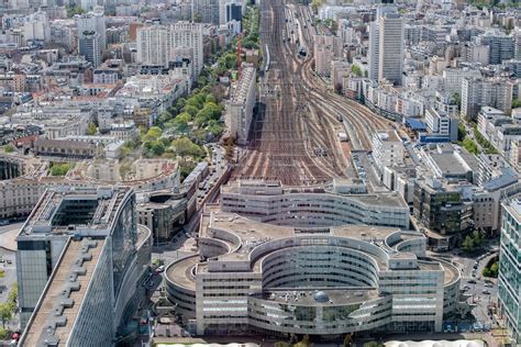 Paris Montparnasse Rail Station View Aerial Landscape 17231926 Stock