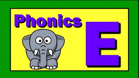 Teach Child How To Read Phonics Letter E Words