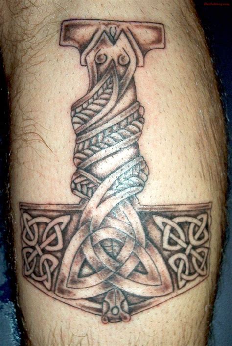 Mjolnir Tattoo Viking Tribal Tattoos Norse Tattoo