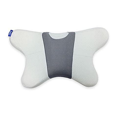 Stomach sleepers usually need a thin pillow to reduce neck strain. Contour Stomach Sleeper Bed Pillow - www.BedBathandBeyond.com