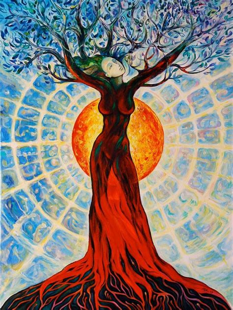 Tree Of Life Artwork Tree Of Life Painting Witch Painting Painting
