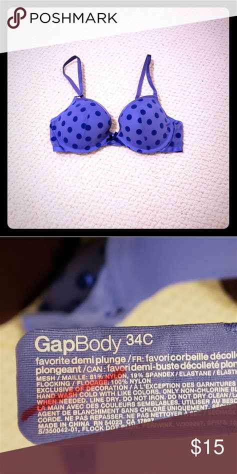Gapbody Bra Gap Body Purple Polka Dots Bra