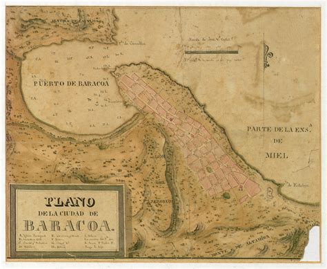 1831 Map Of Baracoa The Oldest City In Cuba Old Maps Map Vintage