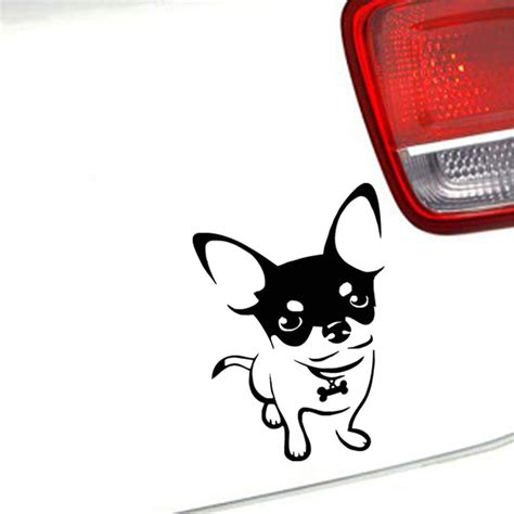 Chihuahua Dog Car Sticker Wall Window Laptop Auto Van Truck Pad