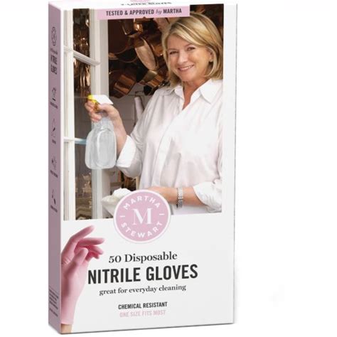 Medline Martha Stewart Pink Nitrile Multi Purpose Everyday Cleaning