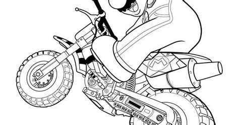 Mario first appeared as jumpman in the 1981 arcade game named donkey kong. Happy Super Mario motorcycle coloring page for kids ...