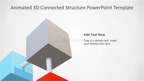 Slide Of Animated 3d Cube Structure Slidemodel